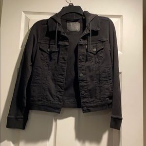 Levi’s Hooded Black Jean Jacket for Women